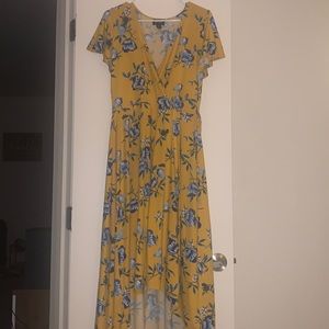 Yellow floral dress